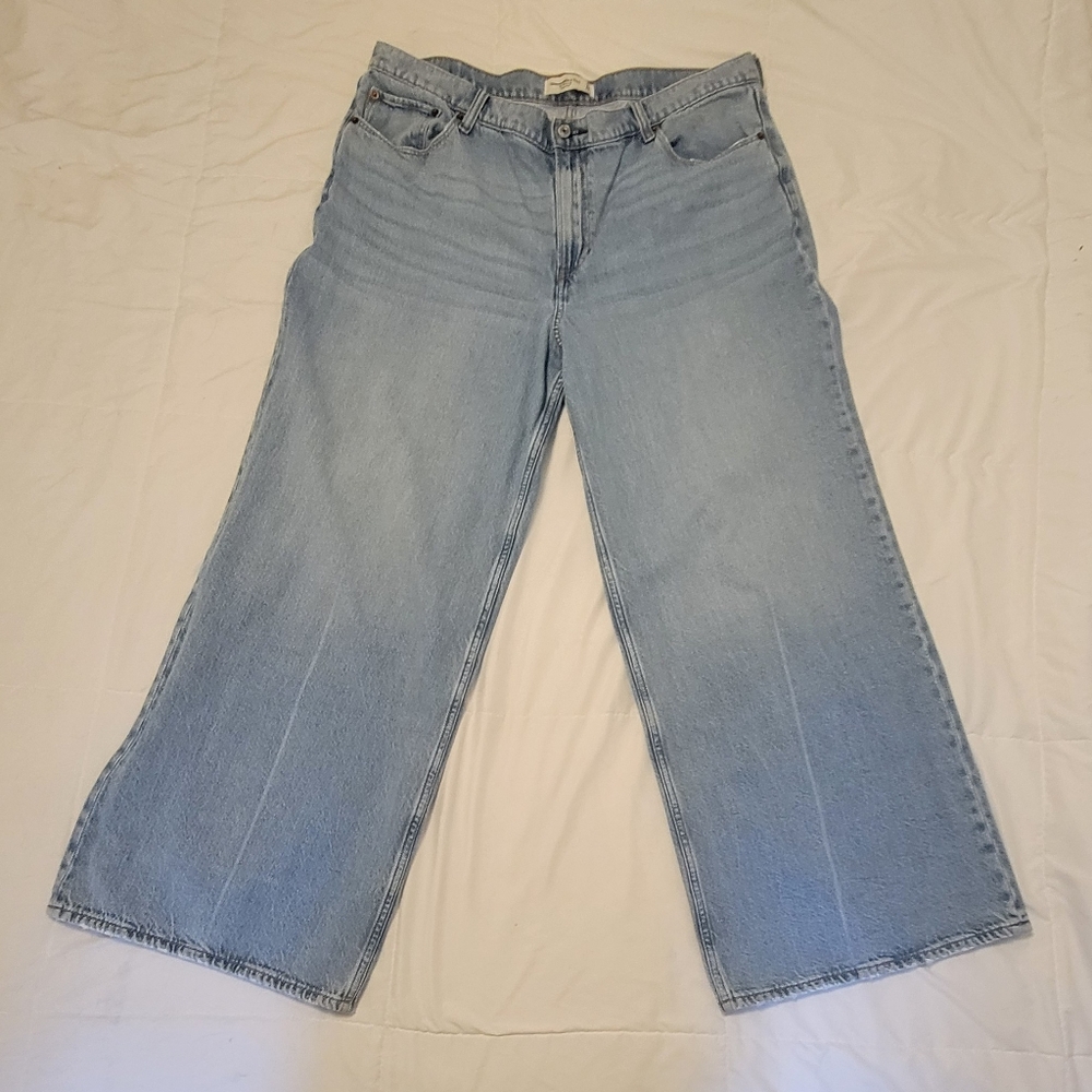 Abercrombie wide leg jeans